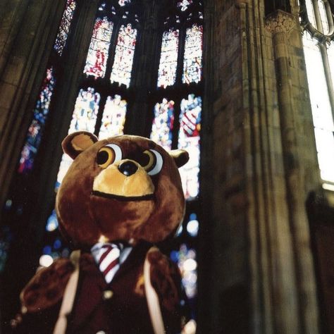 late registration kanye west ye aesthetic old vintage music rap hiphop 2005 today w yeezy Kanye West Bear, Kanye West Wallpaper, Late Registration, Cool Album Covers, Kingdom Hearts Art, All Falls Down, Yeezy Season, West Art, Rap Aesthetic