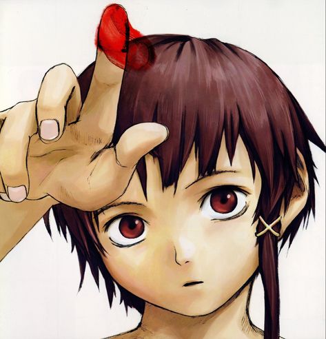 Lain Iwakura, Serial Experiments Lain, Blood Red, Digital Music, Art Inspiration Drawing, Love Is All, Cute Icons, Manga Art, Anime Icons