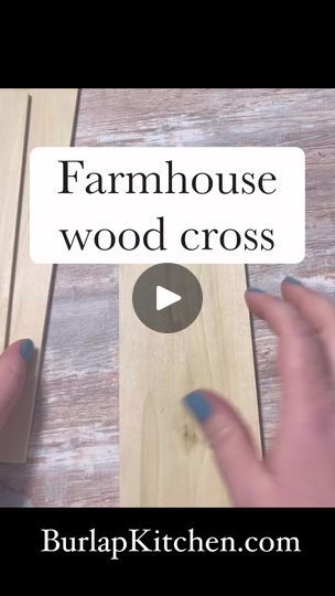 15K views · 430 reactions | Easy farmhouse wood cross. No tools needed. #diycrafting #bestdiycraft #farmhousestyle #easter #easterdecor | Burlap Kitchen | Burlap Kitchen · Original audio Easter Cross Crafts, Burlap Kitchen, Burlap Cross, Easter Wreath Diy, Cross Crafts, Wood Cross, Easter Cross, Wood Crosses, Easter Wreaths