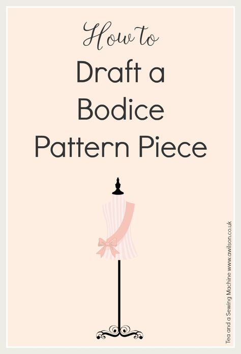 how to draft a bodice pattern piece block sloper Bodice Sloper, Pattern Drafting Bodice, Sewing Darts, Pattern Drafting Tutorials, Sewing Coat, Bodice Pattern, Making Clothes, Dress Making Patterns, Pattern Drafting