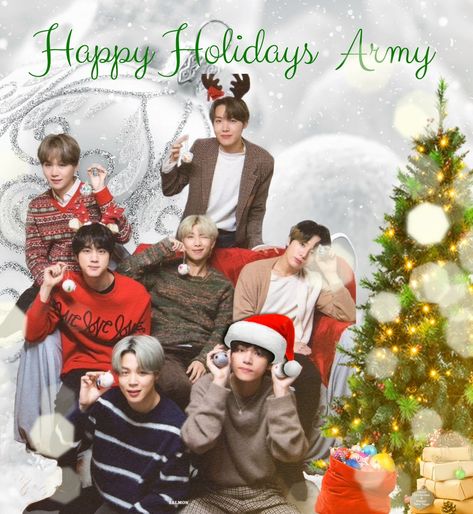 Christmas Bts, Bts Wallpaper Aesthetic, Ot7 Bts, Bts Wallpaper Lockscreen, Vip Card, Bts Ot7, Fanart Bts, Army Wallpaper, Wallpaper Bts