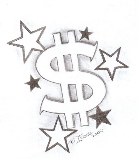 Piston and skull design Money Sign Tattoo, Dollar Sign Tattoo, Money Tattoos, Dollar Tattoo, Images Pop Art, Gangsta Tattoos, Money Tattoo, Tattoos Mandala, Star Tattoo Designs