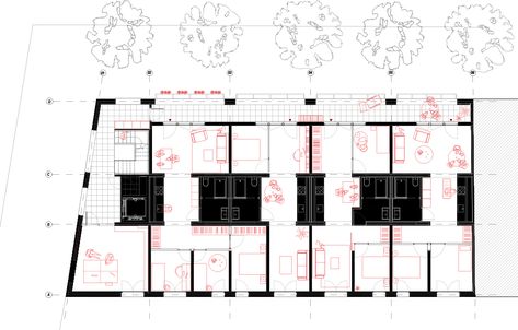 Gallery of La Balma Collective Housing / Lacol + LaBoqueria - 14 Communal Housing, Cooperative Housing, Co Housing Community, Housing Cooperative, Social Housing Architecture, Co Housing, Collective Housing, Modular Housing, Urban Housing