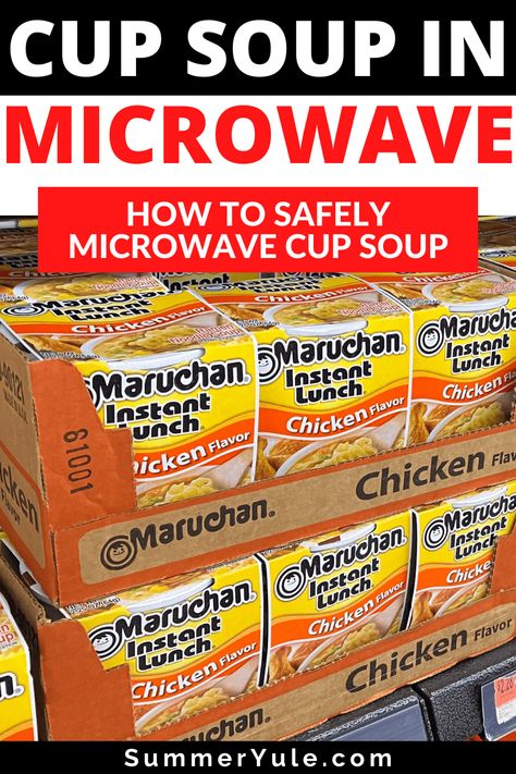 Can you microwave cup noodles? In general, no, don’t put cup noodles in microwave. Most styrofoam cup noodle containers aren’t microwavable. But even though cooking cup of noodles in microwave isn’t recommended, you can still enjoy the convenience of a microwave for instant cup noodles, other instant noodles, or ramen noodles. Learn how long to microwave ramen cup the right way, and find out why can’t you microwave cup noodles here! Cup Of Noodles Hacks, Noodles In Microwave, Yule Recipes, Microwave Ramen, Cup Of Noodles, Ramen Cup, Cup Ramen, Maruchan Ramen, Nissin Cup Noodles