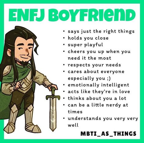 Mbti Types As Boyfriends, Mbti As Boyfriends, Enfj Entp Relationship, Enfj Boyfriend, Mbti Boyfriend, Mbti As Things, Mbti Dating, Enfj Characters, Infj Relationships