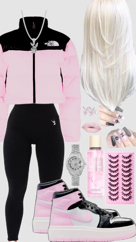 #chav #chavgirl #chavvy #chavy #chavv #silver #pandora #blonde #nails #jordans #fit #fitinspo #outfit #outfitinspo #playboybunny #victoriassecret #lashes #lips #chanel Chav Outfits, Comfortable Winter Outfits, Cute Nike Outfits, Casual Preppy Outfits, Outfit Inspo Casual, Trendy Outfits For Teens, Cute Lazy Day Outfits, Simple Trendy Outfits, Cute Everyday Outfits