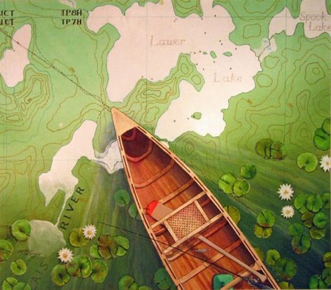 Canoe Dreams by Gordon MacKenzie | Seeing A Painting Subject From Two Points Of View | Artists Network Canoe Painting, Canoe Art, View Painting, Points Of View, Makeup Organization Vanity, World Water, Painting Subjects, Color Grouping, A Hill