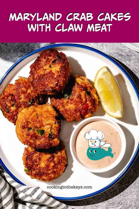 These easy and delicious crab cakes are perfect for any holiday or gathering! Made with Maryland claw meat, they’re packed with rich, sweet flavor. Serve as an appetizer or main dish and pair with a creamy cocktail sauce. #CrabCakes #easyappetizers # #seafoodappetizers Crab Claw Recipes, Chuck Steak Recipes, Pink Shrimp, Spiny Lobster, Maryland Crab Cakes, Creamy Cocktails, Chuck Steak, Crab Meat Recipes, Crab Cake Recipe