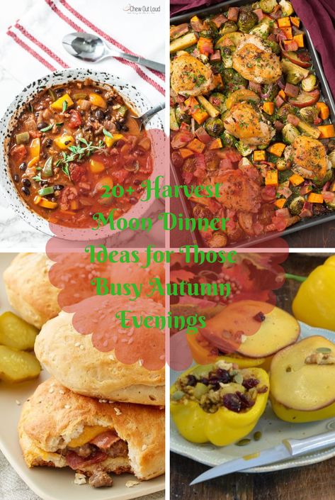 20+ Harvest Moon Dinner Ideas for Those Busy Autumn Evenings Harvest Dinner Ideas, Unstuffed Pepper Casserole, Creamy Chicken Stew, Moon Food, Harvest Dinner, Easy Fall Dinners, Pumpkin Chili Recipe, Fall Dinners, Vegetable Chili