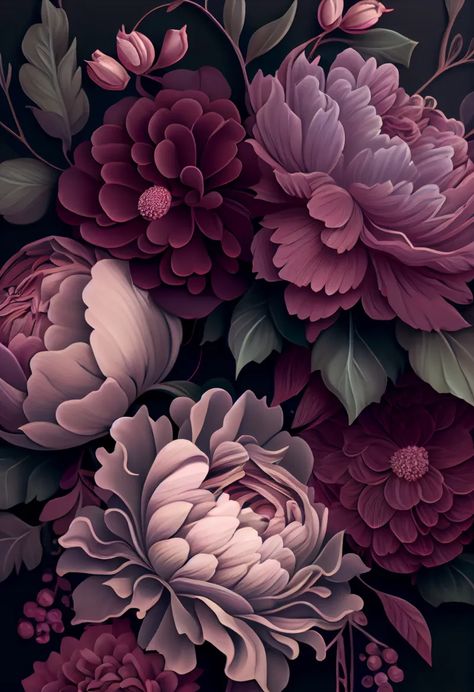 Free Colorful Flower Background Fleurs Art Nouveau, Flower Iphone Wallpaper, Dark Flowers, Wallpaper Nature Flowers, Art Gallery Wallpaper, Flower Art Images, Flower Background, Dark Floral, Jolie Photo