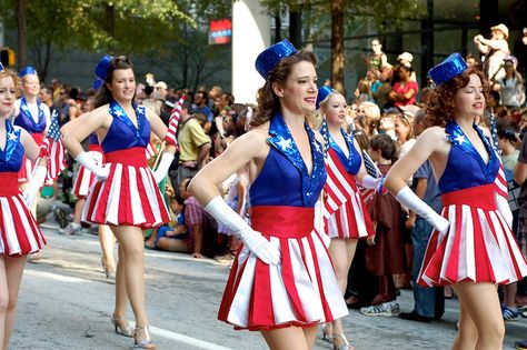 Captain America USO Girls by papercuppie, via Flickr - pleats Fish Costumes, Peggy Carter Cosplay, Uncle Sam Costume, Usa Costume, Fish Costume, Diy Costumes Women, Satin Gowns, Peggy Carter, Dapper Day