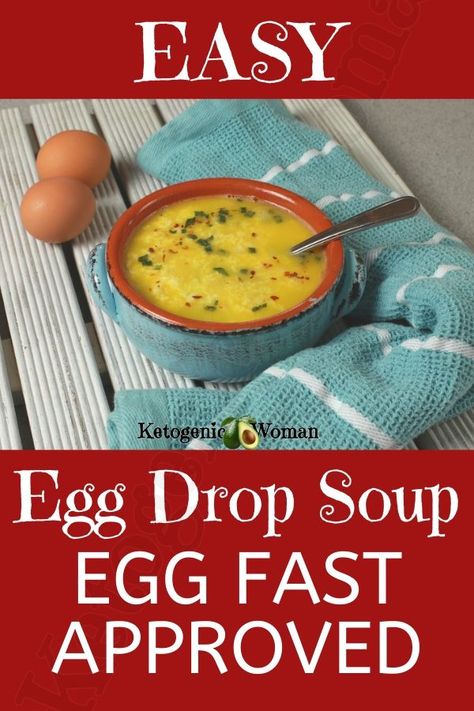 Carnivore Egg Drop Soup, Eggfast Recipes, Soups Keto, Keto Egg Drop Soup, Egg Fast Recipes, Fast Soup, Fast Soup Recipes, Go To Meals, Egg Drop Soup Recipe