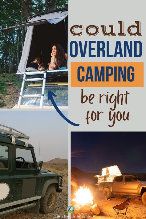 This mode of travel is a cross between off roading and camping. There are many things to consider before you embark on this type of vacation. Learn what overlanding is and how to get started. Overland Camping, Rv Camping Tips, Dry Camping, Camping List, Camping Organization, Camping Rv, Camping Guide, Truck Camping, Off Roading