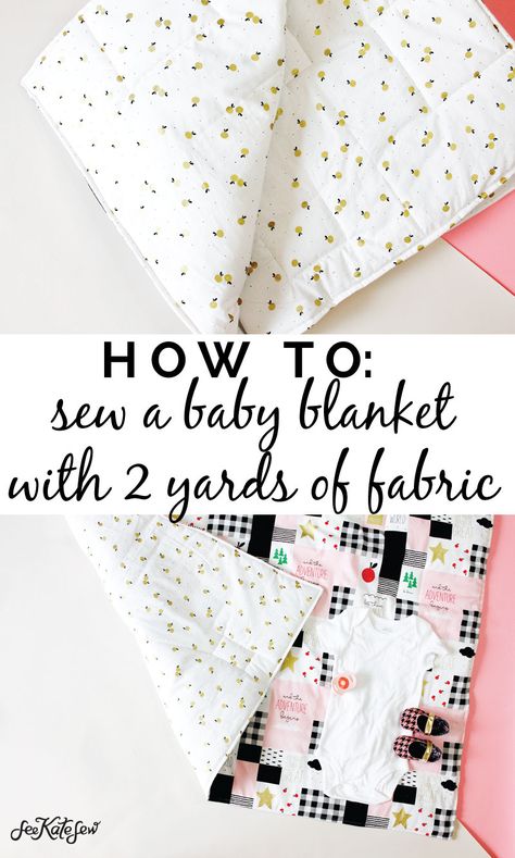 Before Sew A Baby Blanket, How To Sew Baby Blanket, Baby Sewing Tutorials, Baby Diy Sewing, Baby Blanket Tutorial, Diy Baby Blanket, Blanket Tutorial, Flannel Baby Blankets, Easy Baby Blanket