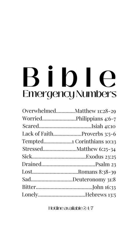 Bible Emergency Numbers Bible Phone Numbers, Numbers Bible, God Rules, Bible Emergency Numbers, Emergency Numbers, Numbers To Call, Romans 8 38-39, I Love You God, Sunday School Activities