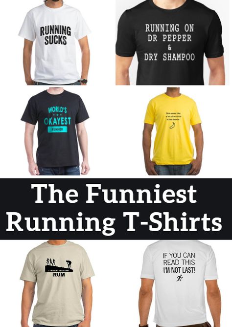 You love running—and you want everyone to know it. These shirts for runners (and the people close to them) let you show your true feelings for the sport without saying a word. The Funniest Running T-Shirts http://www.active.com/running/articles/the-funniest-running-t-shirts?cmp=17N-PB33-S14-T1-D6--1109 Running Tshirts Funny, Running Sayings For Shirts, Runner Humor, Funny Running Shirts, Quote Tshirts, Marathon Shirts, Funny T Shirt Sayings, Running Humor, Cheer Shirts