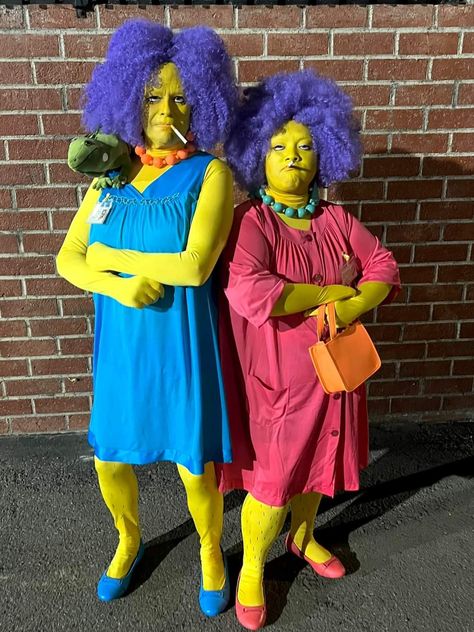 Patty And Selma, Selma Bouvier, Simpsons Costumes, Simpsons Halloween, Diy Monsters, Spooky Diy, Mr Burns, Diy Costume, Halloween Magic