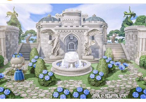 Greek Animals, Royal Animals, Enchanted Castle, Royal Core, Fairy Castle, Ac New Leaf, Animal Crossing Wild World, Island Theme, Fantasy Island