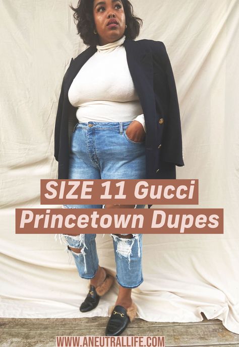 Gucci Princetown Slipper Outfit, Gucci Princetown Mules Outfit, Summer Work Outfits Plus Size, Gucci Mules Outfit, Gucci Slipper, Gucci Princetown Slipper, Slipper Outfit, Mules Outfit, Plus Size Work