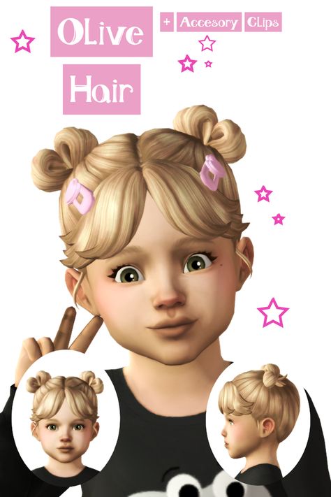 Olive hair | RavenSim on Patreon Sims 4 Cc Smiley Piercings, Claw Clip Sims 4 Cc, Sims 4 Mods Cc Hair, Tolder Cc Sims 4, Ts4 Infant Cc Maxis Match, Sims 4 Cc Toodlers Hair, Sims 4 Maxis Match Infant, Cc For Sims 4 Clothes, Sims Cc Mm