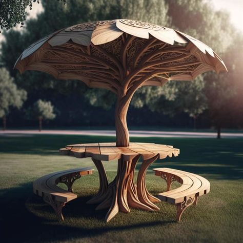 Forest Decorations, Tree Chair, Wainscoting Styles, Fantasy Furniture, Unusual Furniture, House Aesthetic, Wooden Pergola, Woodworking Inspiration, Wood Works