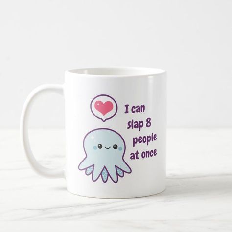 Funny Octopus, Alexander Girard, Coffee Facts, Coffee Mug Quotes, Tassen Design, Painted Mugs, Cute Coffee Mugs, Glass Coffee Mugs, Coffee Mug Sets