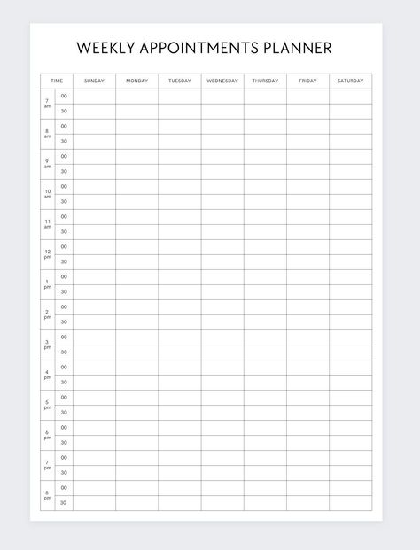 Weekly Appointment Planner,Appointment Week,A Planner Organization Ideas Layout, Weekly Appointment Planner, Revision Timetable, Appointment Tracker, Week Schedule, Appointment Planner, Meal Planning Template, Work Plans, Work Schedule