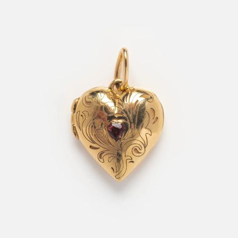 Solid Gold Locket Charm | Local Eclectic – local eclectic Local Eclectic Jewelry, Unique Locket, Locket Vintage, Eclectic Gifts, Locket Design, Jewelry Vendor, Bday Gifts, Close Family, Solid Gold Charms