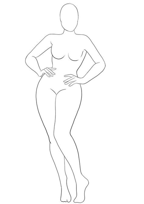 Woman Template, Fashion Illustration Template, Fashion Sketch Template, Silhouette Mode, Fashion Model Drawing, Fashion Figure Templates, Fashion Illustration Poses, Fashion Model Sketch, Drawing Female Body