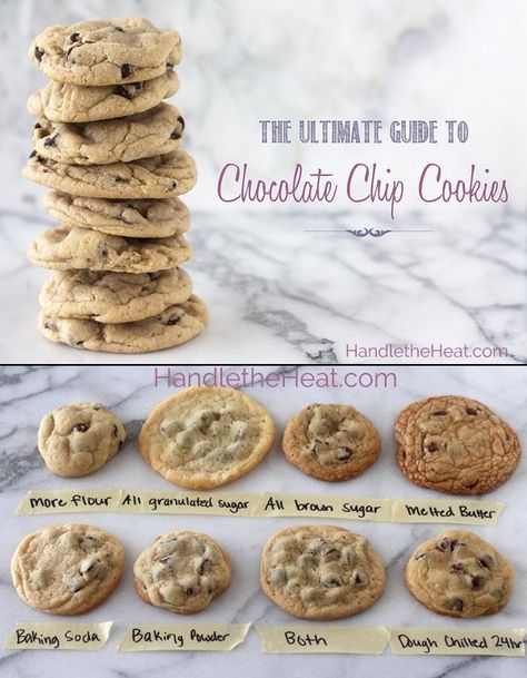 COOKIE CHART: HOW INGREDIENTS AFFECT YOUR OUTCOME... Cookie Guide, Yummy Sweets, Cookies Recipes Chocolate Chip, Healthy Baking, Just Desserts, Chip Cookies, Chocolate Chip Cookies, Cooking And Baking, Sweet Recipes