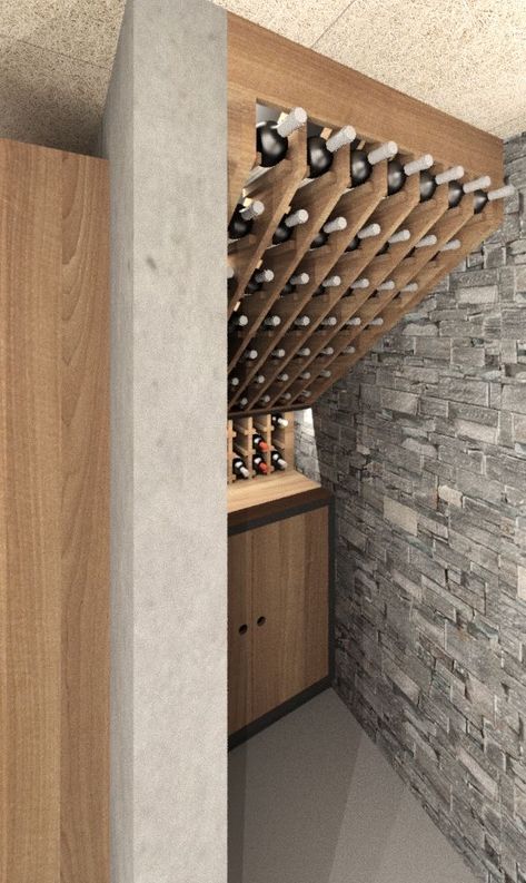 Modern Indoor Garden, Gömda Rum, Wine Cellar Closet, Under Stairs Space, Under Stairs Wine Cellar, Minimalist Living Room Furniture, Closet Under Stairs, Under Stairs Storage, Wine Cellar Basement