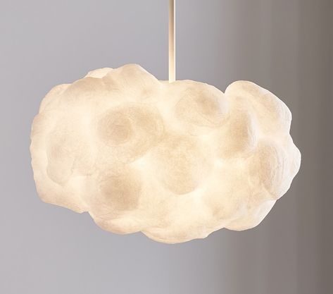 Fluffy Cloud Pendant | Pottery Barn Kids Nursery Chandelier, Interactive Lighting, Cloud Pendant, West Elm Kids, Nursery Lighting, Modern Nursery Decor, Cloud Lights, Iron Body, Mark And Graham