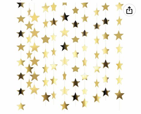 Happy Birthday Theme, Party Photo Backdrop, Star Banner, Star Paper, Silver Balloon, Star Garland, Party Garland, Origami Stars, Hanging Banner