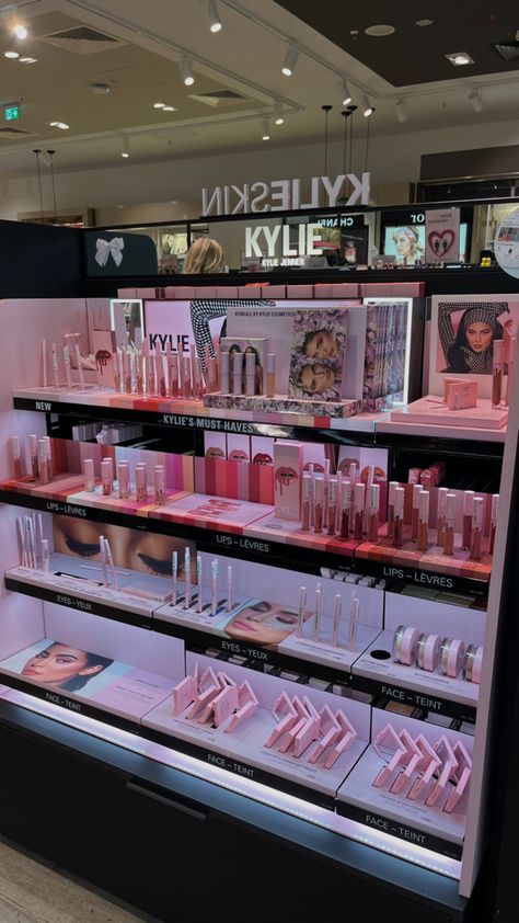 Makeup Products From Sephora, Sephora Products Aesthetic, Makeup Shopping Aesthetic, Kylie Makeup Products, Makeup Business Aesthetic, Kylie Skin Aesthetic, Sephora Makeup Aesthetic, Pink Makeup Aesthetic Products, Sephora Aesthetic Store