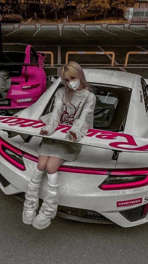 Car And Girl Wallpaper, Jdm Girls, Car Rider, Tokyo Drift Cars, Aesthetic Cars, Jdm Wallpaper, Girl Car, Tokyo Drift, Pretty Bike