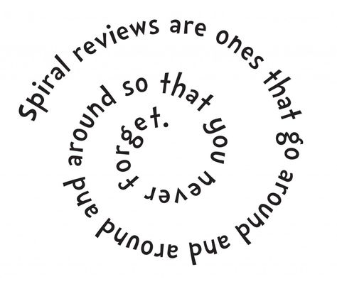 Spiral Review Jerome Bruner, Spiral Review, Learn Anything, Learn New Things, Typographic Logo, Beginning Of School, New Things To Learn, New Things, New Beginnings