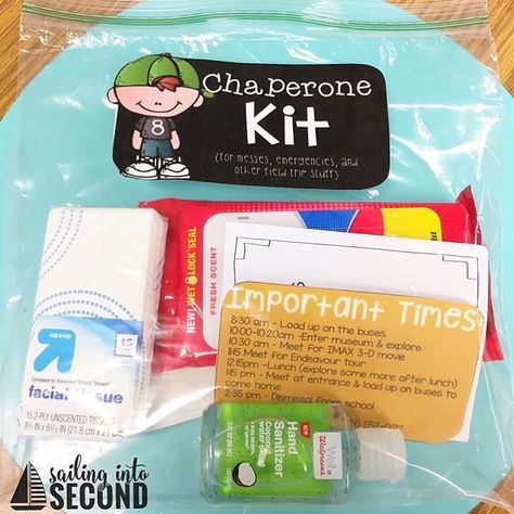 Chaperone bag idea. Field Trip Chaperone Outfit, Chaperone Outfit, School Field, School Field Trip, Teacher Templates, Teacher Boards, Lesson Planner, Teacher Organization, Emotional Skills