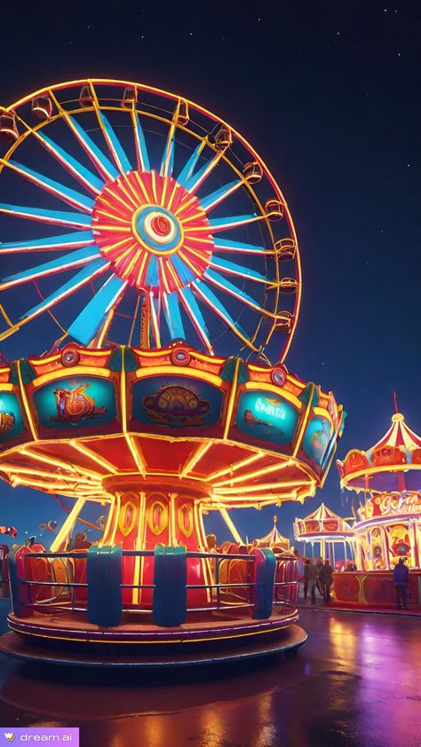 Fun Fair, Animal Crackers, Illustration Poster, Theme Parks, Illustrations Posters, Theme Park, Crackers, Circus, Disneyland