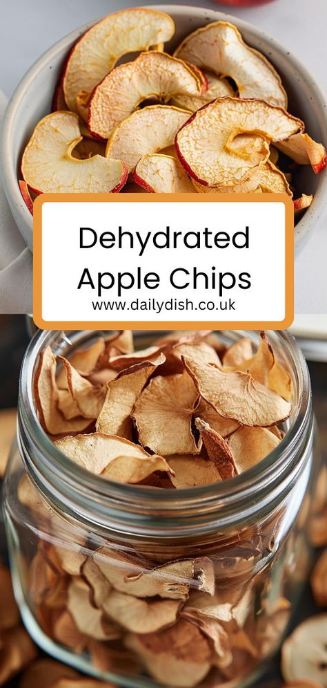 Dehydrated Apple Chips How To Dry Apples, Dehydrate Apples, Dry Apples, Apple Chips Dehydrator, Dried Apple Chips, Apple Chips Recipe, Dehydrating Food Storage, Heathy Snack, Dehydrated Apples