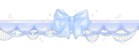 Blue Banner, Ribbon, Lace, Blue