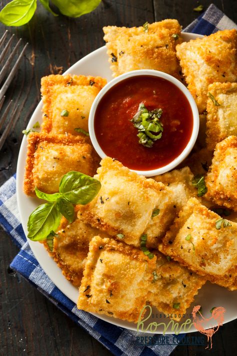 Fried Ravioli Recipe, Ninja Foodi Grill Recipes, Heart Pasta, Food Ninja, Fried Ravioli, Yummy Appetizers Parties, Toast Hawaii, Ninja Grill, Ninja Foodie Recipes