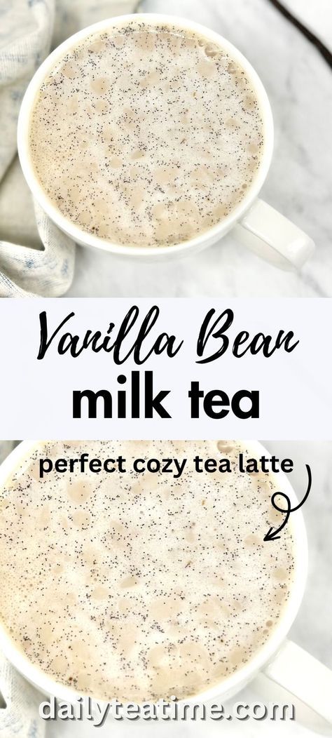 Tea And Milk, Milk Tea Recipe, Milk Tea Recipes, Hot Drinks Recipes, Vanilla Tea, Tea Drink Recipes, Cozy Drinks, Vanilla Milk, Coffee Drink Recipes