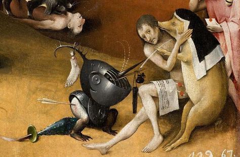 Details from Bosch’s Garden of Earthly Delights (ca. 1500) | The Public Domain Review Jeronimus Bosch, Hieronymous Bosch, Temptation Of St Anthony, Van Eyck, Jan Van Eyck, Earthly Delights, Garden Of Earthly Delights, Hieronymus Bosch, Saint Anthony