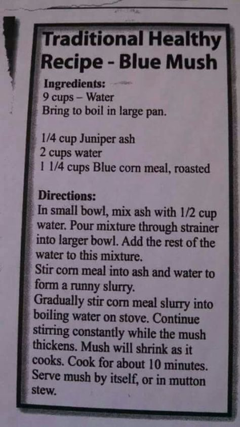 Native American Fish Recipes, Blue Corn Mush Recipe, Navajo Food Native Americans, Native American Meals Recipe, Indigenous Food Sovereignty, Homemade Tortilla Recipe, Blue Zones Recipes, Native American Food, Native Foods