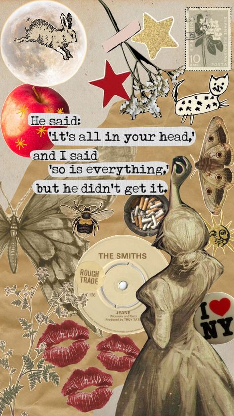 paper bag #moodboard #aesthetic #vintage #collage #music #fionaapple #lyrics Lyric Collage, Pretty Posters, Collage Music, Wallpaper Themes, Posters Design, Rough Trade, Moodboard Aesthetic, Lyrics Aesthetic, Vintage Collage