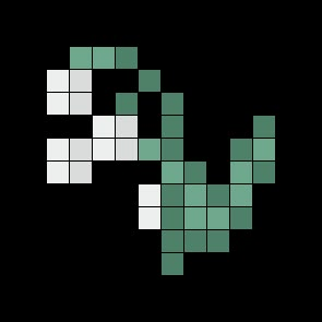 Minecraft Flower Lily Of The Valley, Lily Pads Minecraft, Lily Of The Valley Minecraft, Minecraft Flowers Pattern Grid, Lily Of The Valley Perler Beads, Perler Bead Patterns Minecraft Flowers, Lily Of The Valley Minecraft Grid, Lily Of The Valley Pixel Art, Minecraft Flower Grid