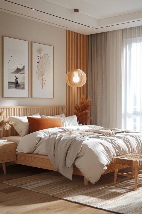 Triangle Bedroom Layout, Bedroom Inspirations Scandinavian, Scandinavian Bedroom Color, Scandanavian Interiors Bedroom, Scandinavian Bedroom Ideas, Modern Scandinavian Bedroom, Scandanavian Interiors, Scandinavian Bedrooms, Airy Bedroom