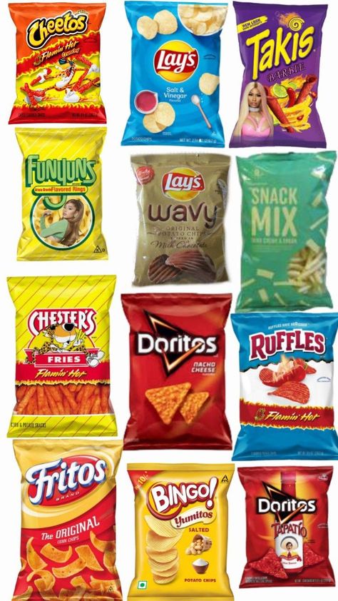 Spicy Chips and Some Not Spicy Chips Spicy Chips, Homemade Squishies, Lays Chips, Paper Squishy, American Snacks, Hot Cheese, Hot Chip, Snacks Ideas, Junk Food Snacks