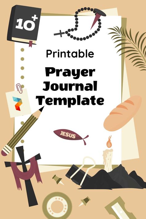 Free Prayer Journal Printable, Bible Journaling Templates Free, Prayer Journal Template Free Printable, Prayer Journal Ideas Notebooks, Prayer List Printable, Devotional Journal Ideas, Prayer List Template, Prayer Template, Woman Conference