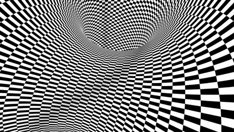 4k Seamless loop. Abstract black and white three dimensional geometrical wormhole motion graphics. Checker optical illusion. Black and white optical illusion tunnel. Surrealism checker moving. Illusion Black And White, Abstract Black And White, Optical Illusion, Optical Illusions, Motion Graphics, Three Dimensional, Surrealism, Motion, Black And White